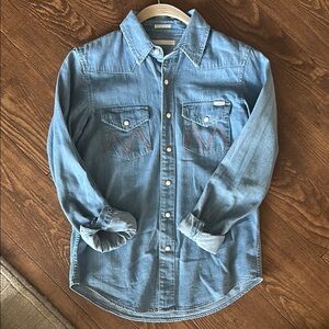Mother Denim Shirt with Western detail